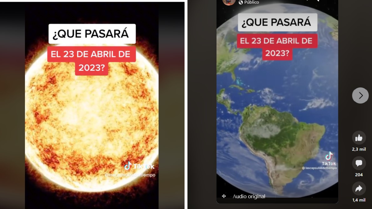 FALSO É falso que em 23 de abril haverá uma tempestade solar sem