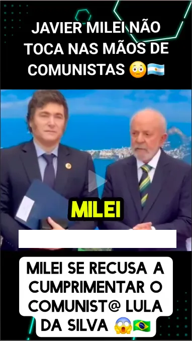 Falso: É falso que Milei se recusou a apertar mão de Lula no G20