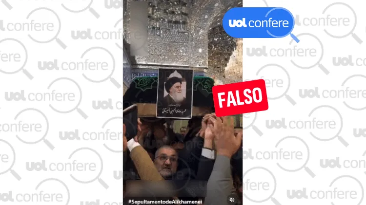 Verificado: Vídeo mostra funeral de líder xiita do Iraque, e não de Ali Khamenei